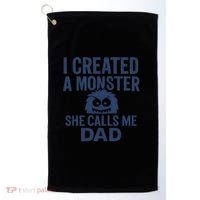 I Created a Monster - Perfect for Father's Day Gifts Golf Towel thumb 0