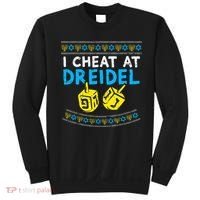 I Cheat At Dreidel Ugly Hanukkah Sweater Chanukah Jew Gift Sweatshirt thumb 0