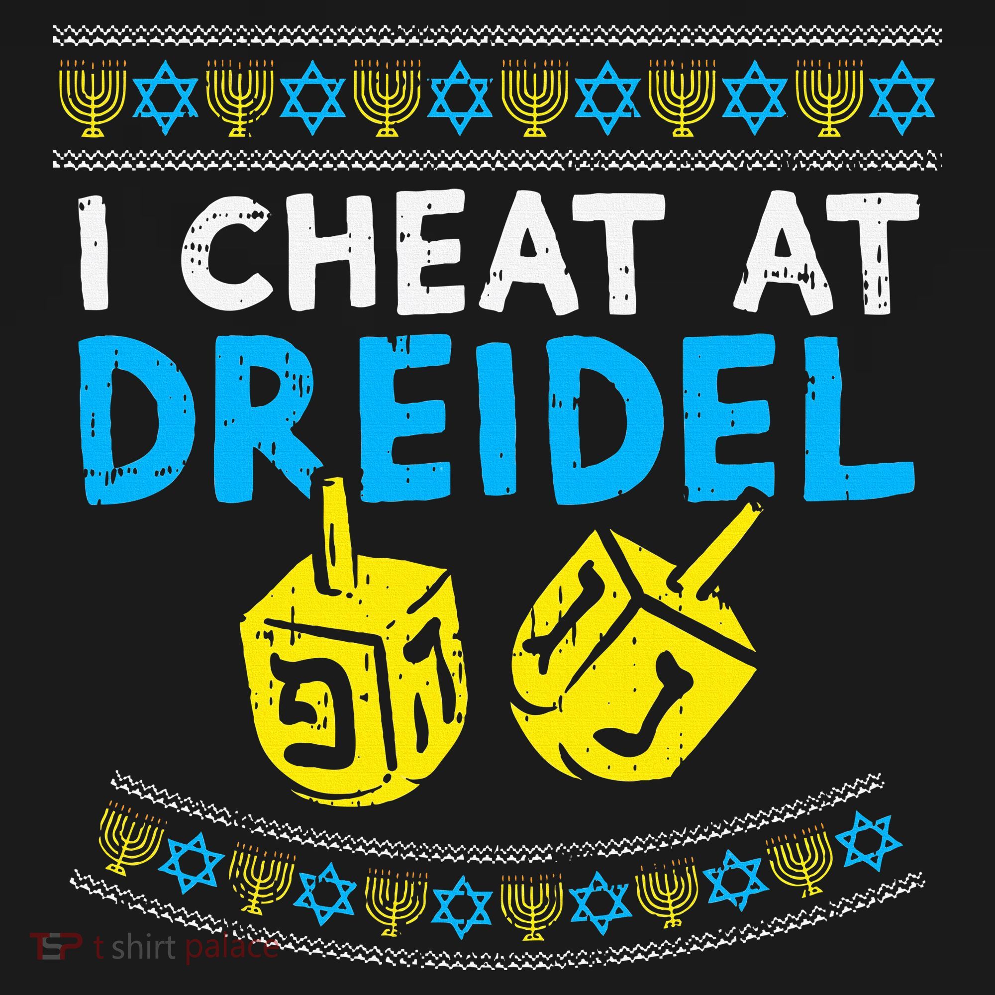 I Cheat At Dreidel Ugly Hanukkah Sweater Chanukah Jew Gift Mousepad