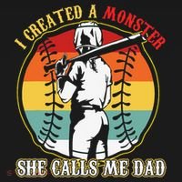 I Created A Monster She Call Me Dad Tank Top thumb 6