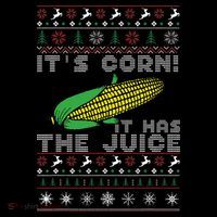 It's Corn A Lump With Knobs It Has The Juice Ugly Christmas Women's Hoodie thumb 2