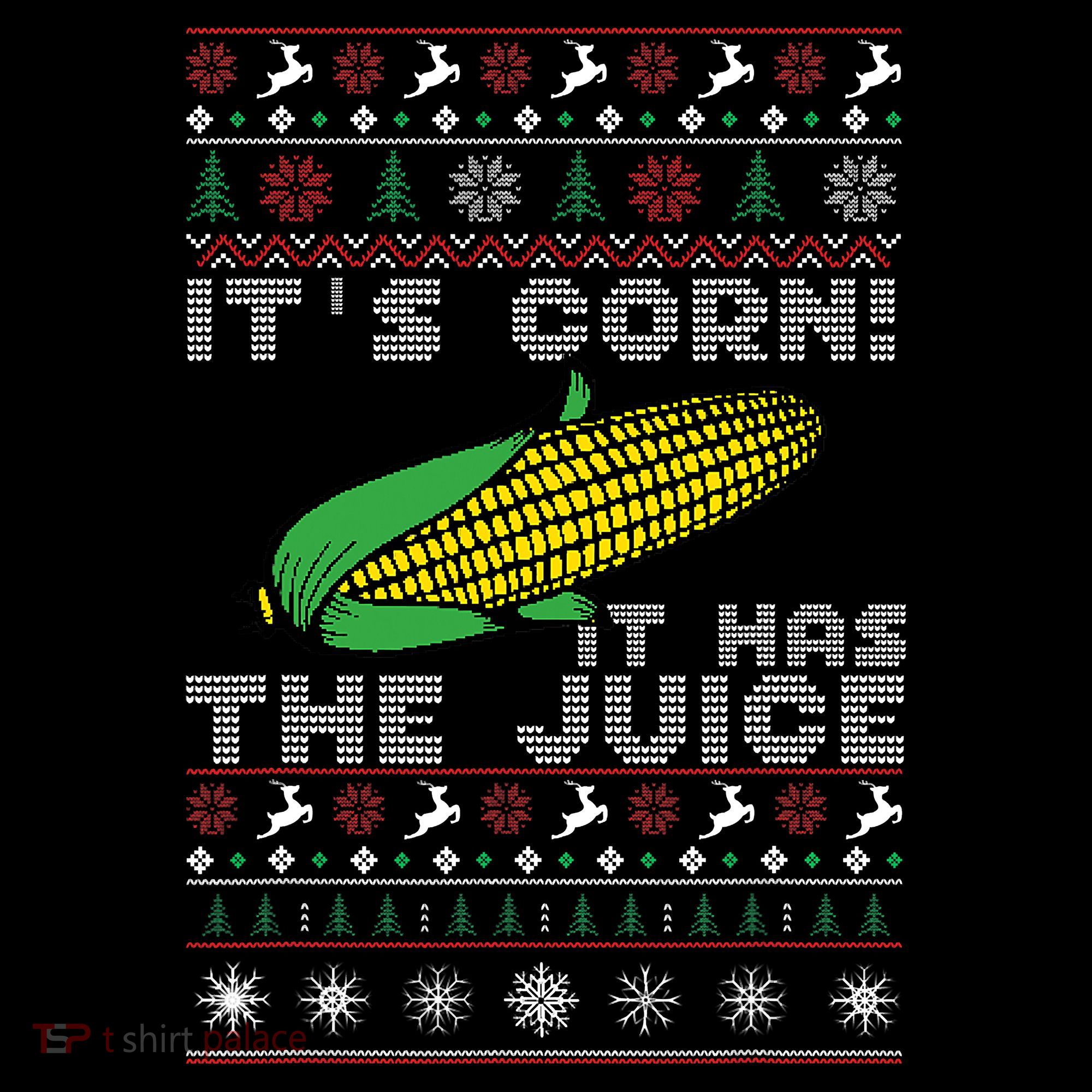 It's Corn A Lump With Knobs It Has The Juice Ugly Christmas Women's Tank Top