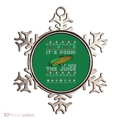 It's Corn A Lump With Knobs It Has The Juice Ugly Christmas Ornament
