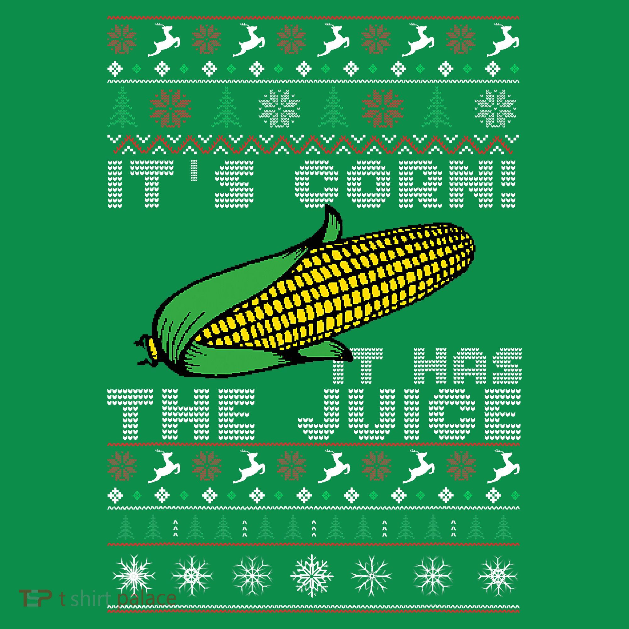 It's Corn A Lump With Knobs It Has The Juice Ugly Christmas Toddler Hoodie