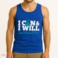 I Can And I Will Beat Ovarian Cancer Warrior Just Watch Me Gift Tank Top thumb 3