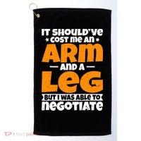 It Cost An Arm And A Leg Funny Amputation Leg Amputee Golf Towel thumb 0