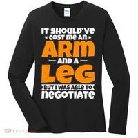 It Cost An Arm And A Leg Funny Amputation Leg Amputee Women's Long Sleeve Shirt thumb 0
