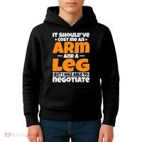 It Cost An Arm And A Leg Funny Amputation Leg Amputee Kids Hoodie thumb 4