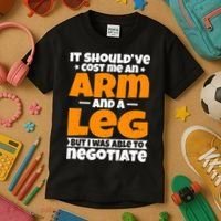 It Cost An Arm And A Leg Funny Amputation Leg Amputee Kids T-Shirt thumb 3