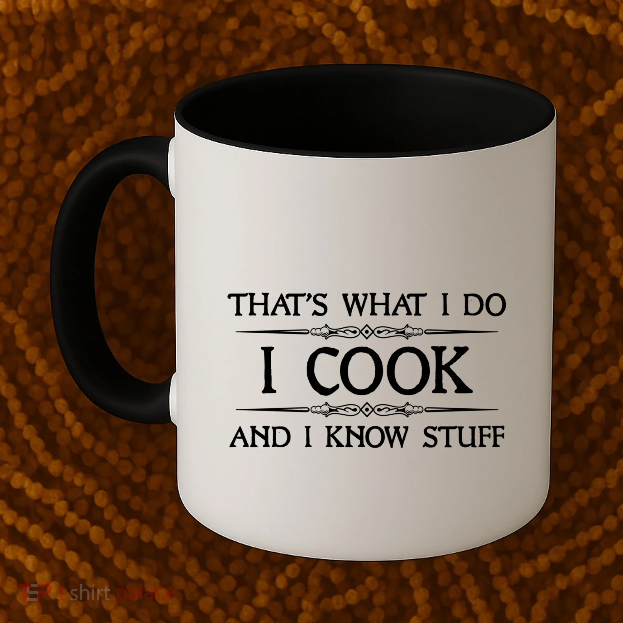I Cook And I Know Stuff Funny Chef Gift Coffee Mug