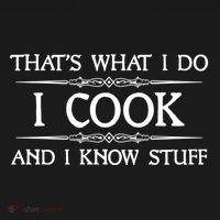 I Cook And I Know Stuff Funny Chef Gift Pajama Set thumb 2