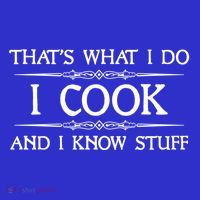 I Cook And I Know Stuff Funny Chef Gift Tank Top thumb 6
