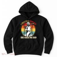 I Created A Monster She Call Me Dad Baseball Softball Dad Hoodie thumb 0