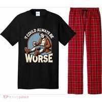 It Could Always Be Worse Homeless Man Down On His Luck Pajama Set thumb 0