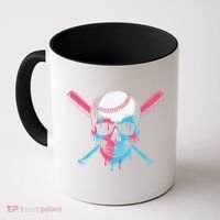 Ice Cream Baseball Fun Summer Sports Dessert Dripping Skull Coffee Mug thumb 0
