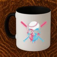 Ice Cream Baseball Fun Summer Sports Dessert Dripping Skull Coffee Mug thumb 2