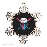 Ice Cream Baseball Fun Summer Sports Dessert Dripping Skull Ornament thumb 0