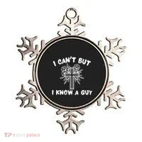 I CanT But I Know A Guy Jesus Cross Funny Christian Ornament thumb 0