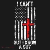 I Can't But I Know A Guy Jesus Cross Christian USA Flag Toddler Hoodie thumb 2