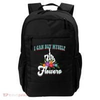 I Can Buy Myself Flowers Middle Finger Floral Backpack thumb 0