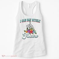 I Can Buy Myself Flowers Middle Finger Floral Women's Tank Top thumb 0