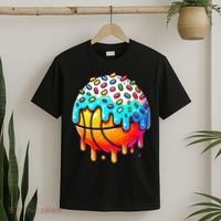Ice Cream Basketball Drip Basketball Stuff T-Shirt thumb 2
