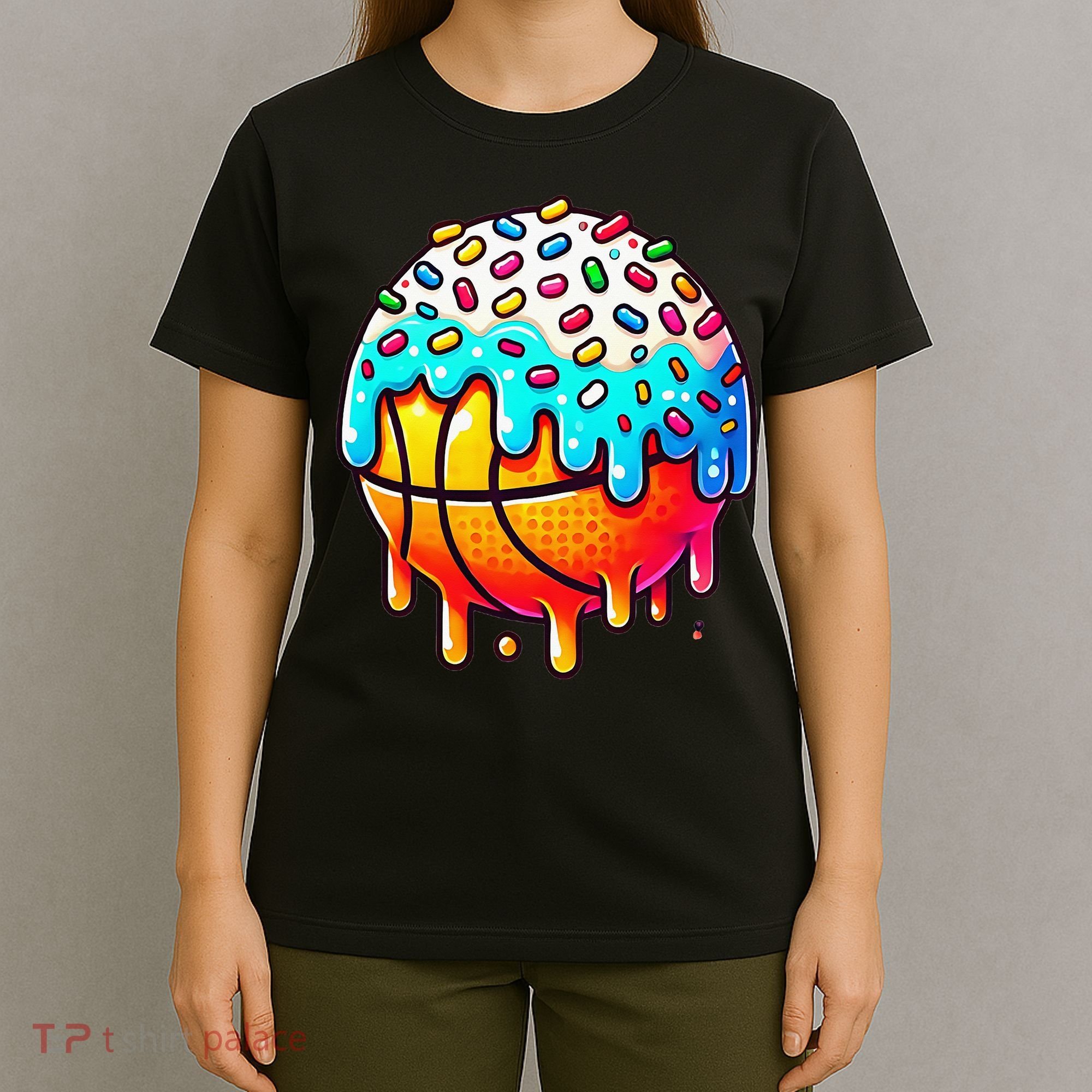 Ice Cream Basketball Drip Basketball Stuff T-Shirt