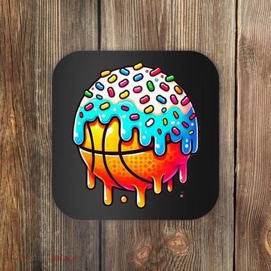Ice Cream Basketball Drip Basketball Stuff Coaster