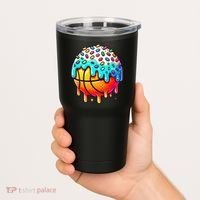 Ice Cream Basketball Drip Basketball Stuff Tumbler thumb 2
