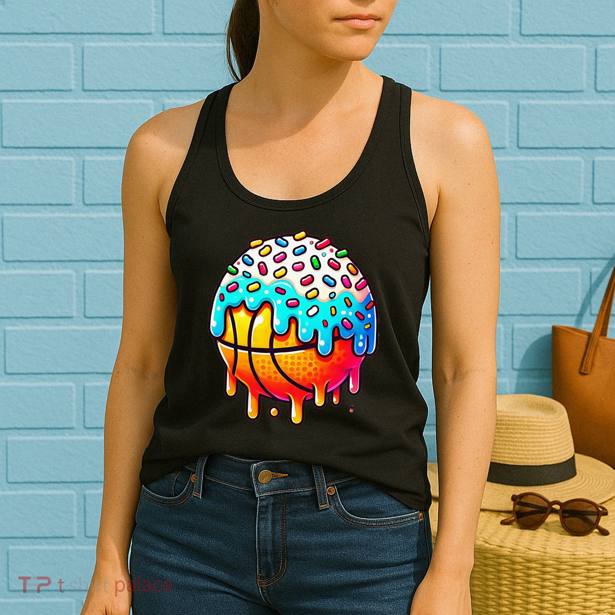 Ice Cream Basketball Drip Basketball Stuff Women's Tank Top