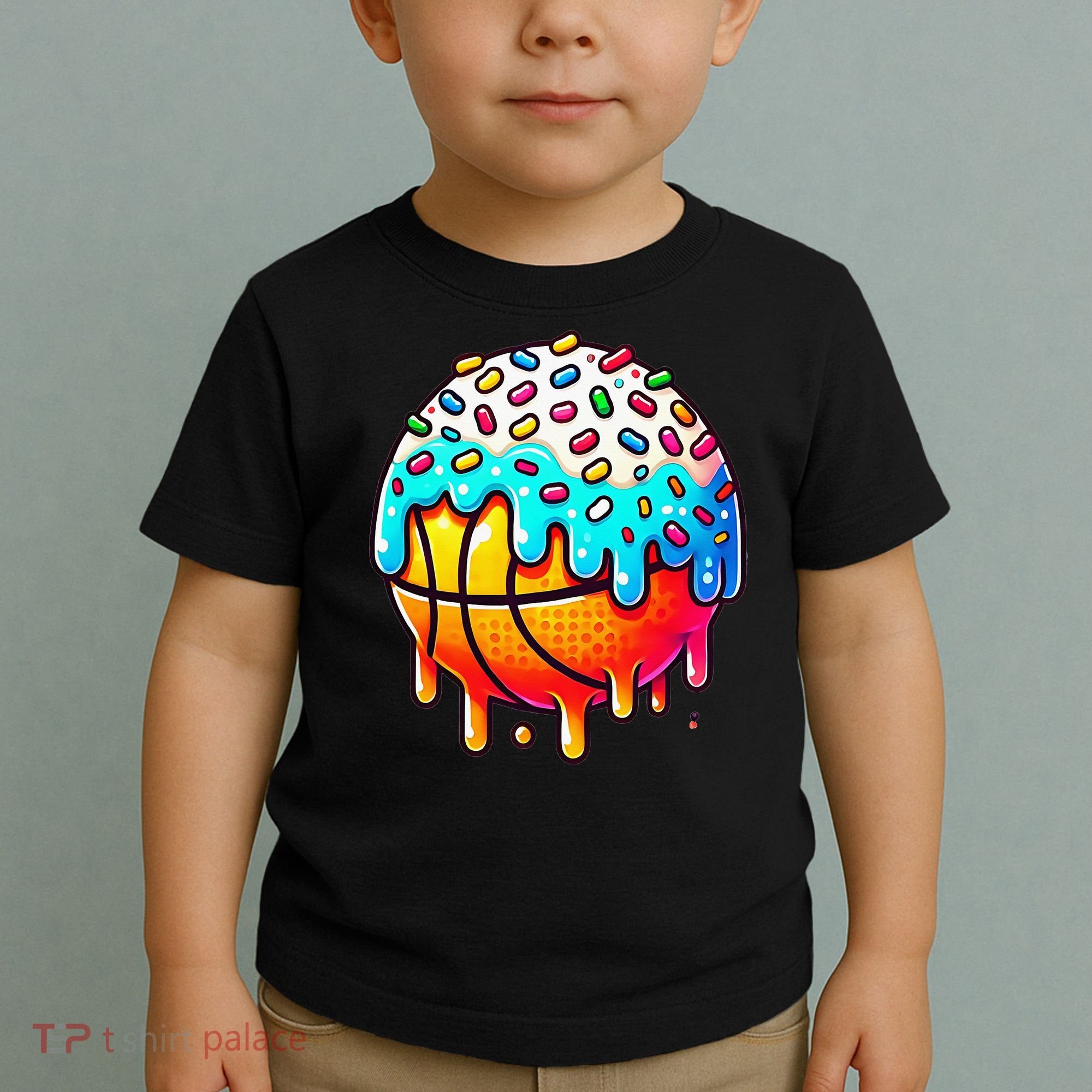 Ice Cream Basketball Drip Basketball Stuff Toddler T-Shirt