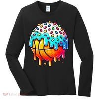 Ice Cream Basketball Drip Basketball Stuff Women's Long Sleeve Shirt thumb 0