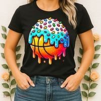 Ice Cream Basketball Drip Basketball Stuff Women's T-Shirt thumb 2