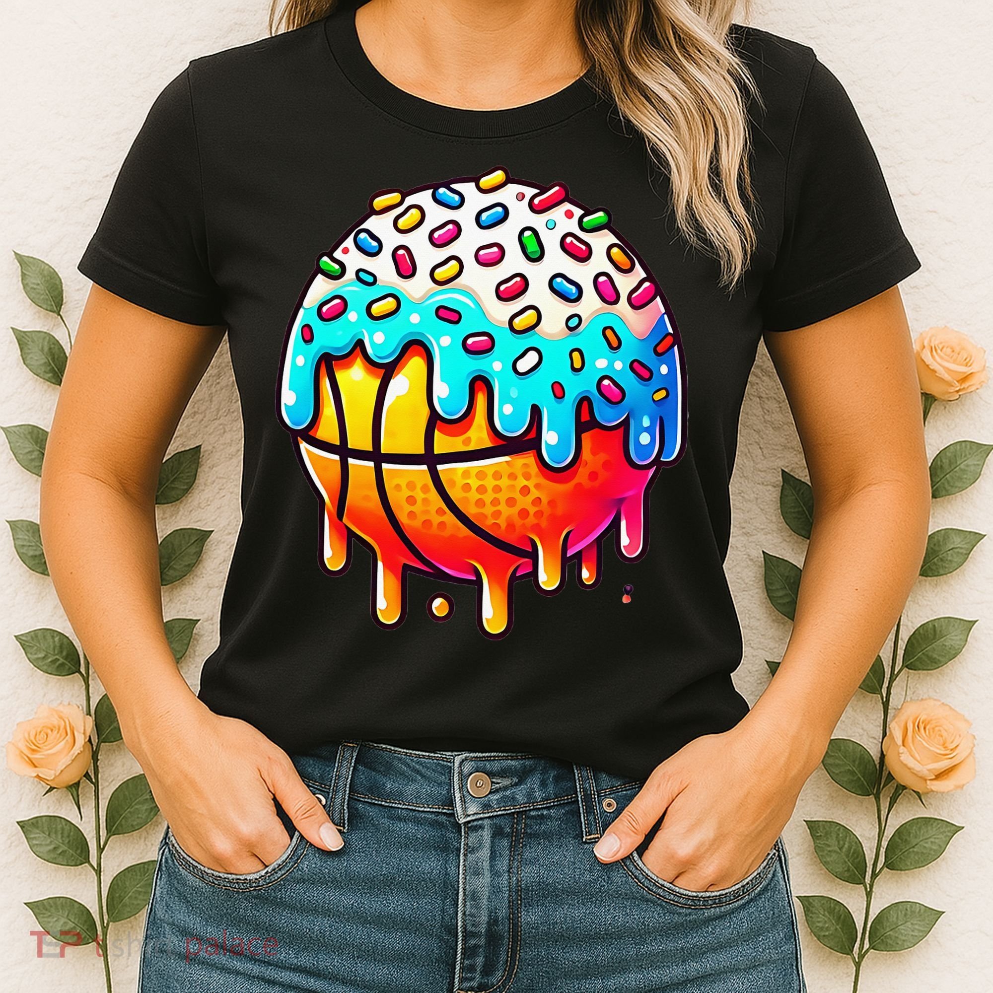 Ice Cream Basketball Drip Basketball Stuff Women's T-Shirt