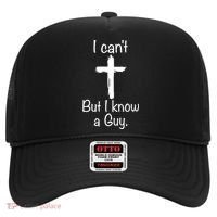 I Cant But I Know A Guy Funny Jesus Cross Christian Hat thumb 0