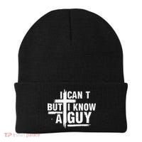 I Cant But I Know A Guy Bold Christian Faith Beanie thumb 0