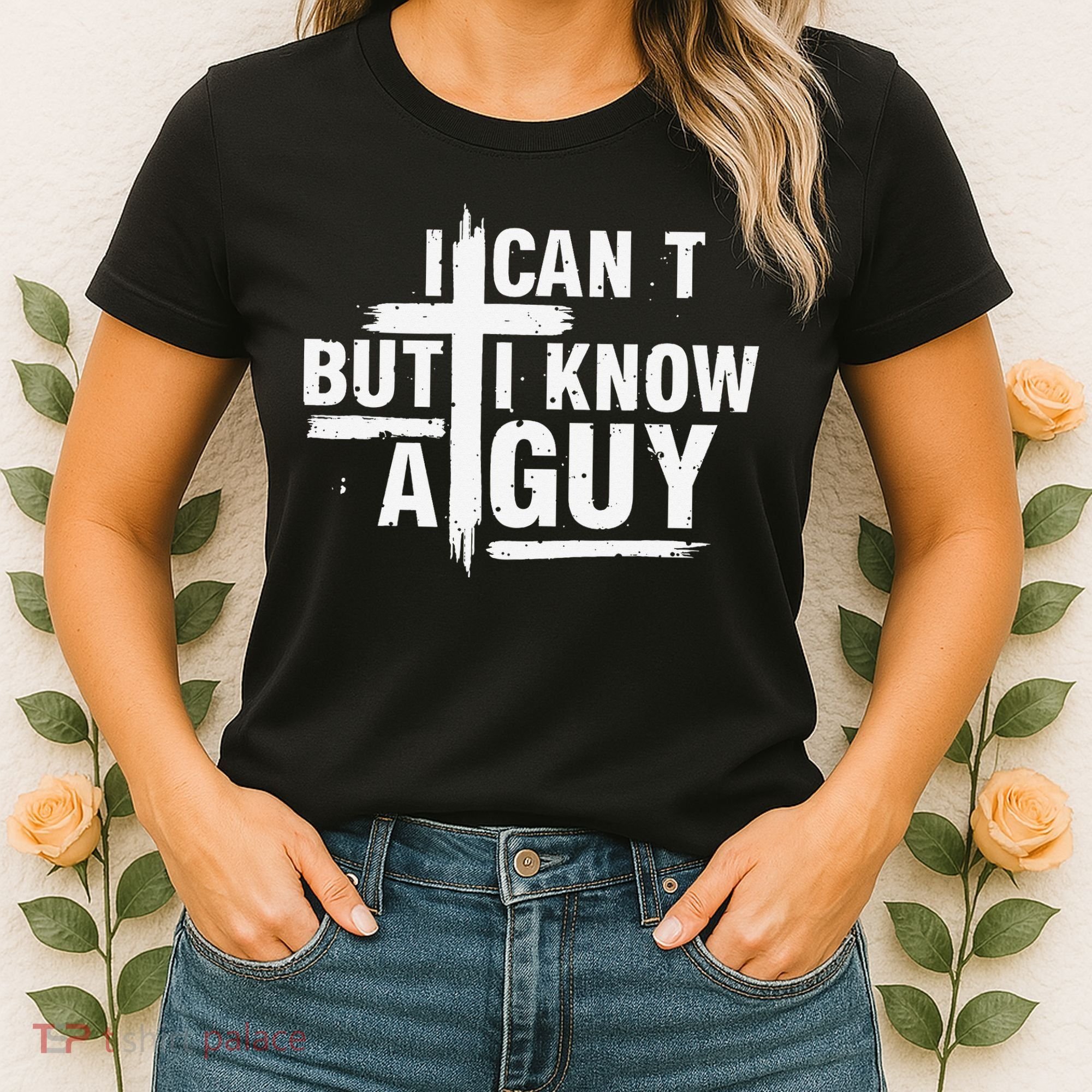 I Cant But I Know A Guy Bold Christian Faith Women's T-Shirt