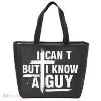 I Cant But I Know A Guy Bold Christian Faith Tote Bag thumb 0