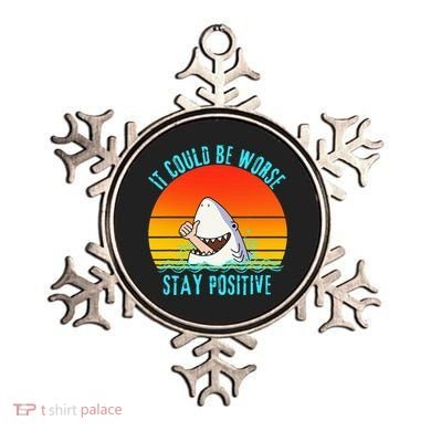 It Could Be Worse Stay Positive Vibes Funny Ornament