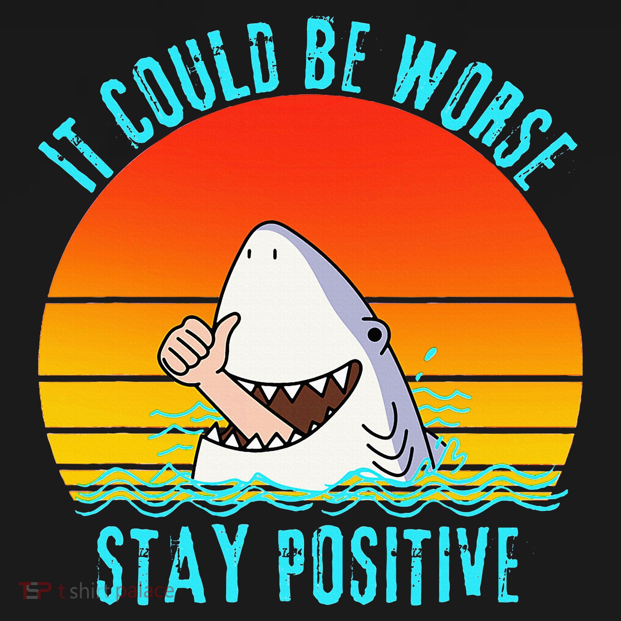 It Could Be Worse Stay Positive Vibes Funny Women's Tank Top