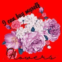 I Can Buy Myself Flowers Floral Self Love Santa Hat thumb 1