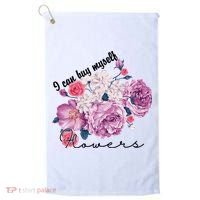 I Can Buy Myself Flowers Floral Self Love Golf Towel thumb 0