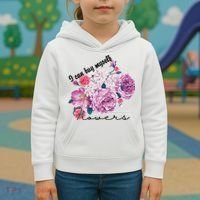 I Can Buy Myself Flowers Floral Self Love Kids Hoodie thumb 3