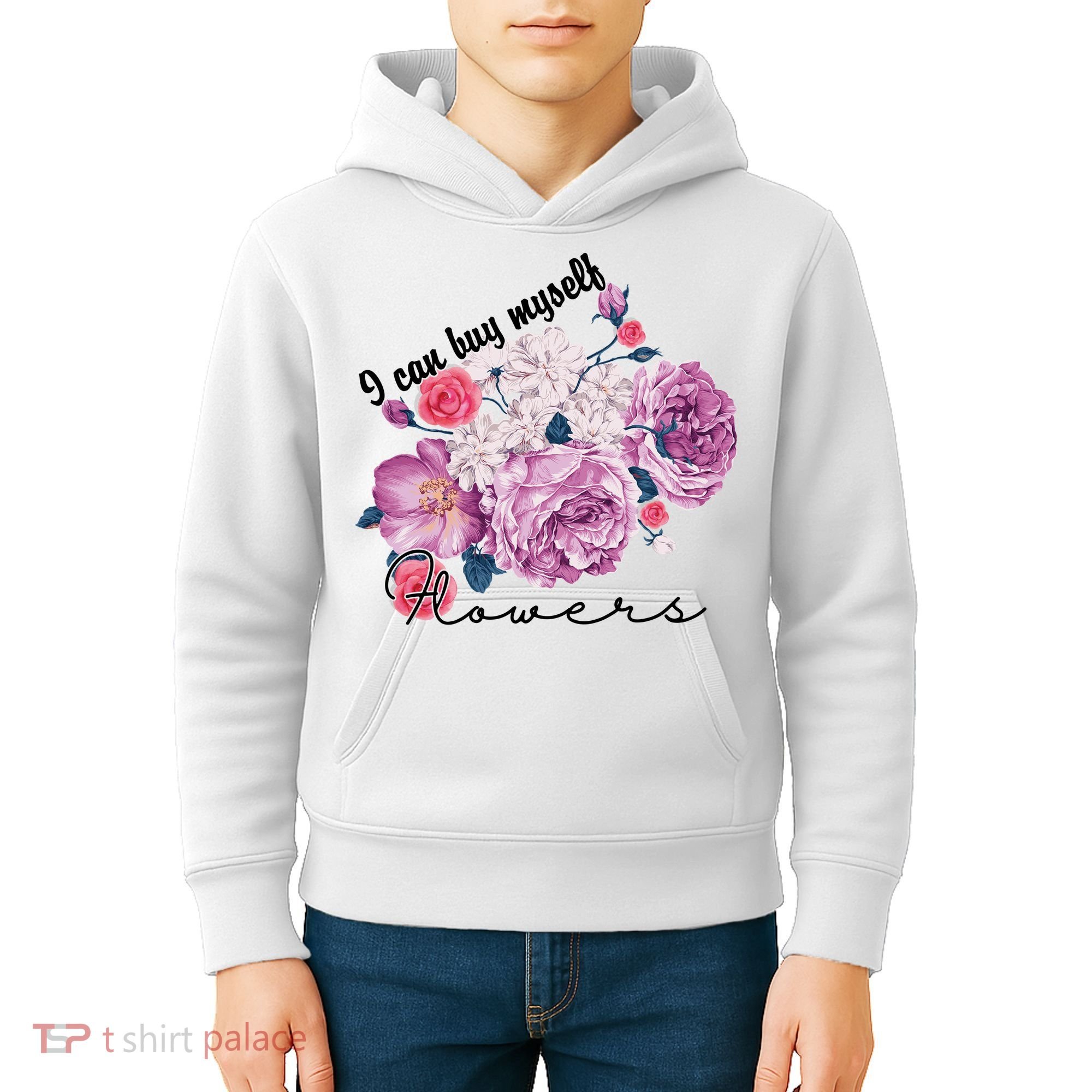 I Can Buy Myself Flowers Floral Self Love Kids Hoodie