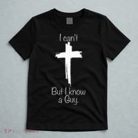 I Can't But I Know A Guy Jesus Cross Funny Christian T-Shirt thumb 5