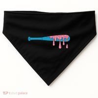 Ice Cream Baseball Bat With Baseball Sprinkles Drip USA-Made Doggie Bandana thumb 0