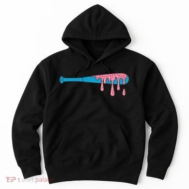 Ice Cream Baseball Bat With Baseball Sprinkles Drip Hoodie