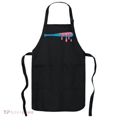 Ice Cream Baseball Bat With Baseball Sprinkles Drip Apron