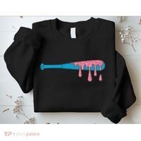 Ice Cream Baseball Bat With Baseball Sprinkles Drip Sweatshirt thumb 2