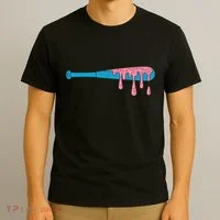 Ice Cream Baseball Bat With Baseball Sprinkles Drip T-Shirt thumb 3